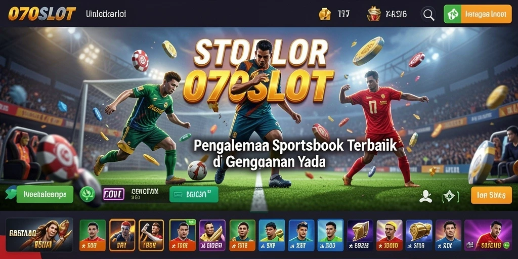 Tampilan gameplay 070SLOT yang menarik dengan fitur Sportsbook.