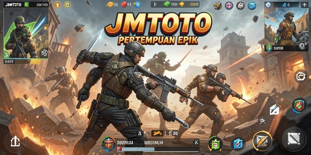 Gameplay seru JMTOTO dengan adu tembak intens di pulau terpencil.