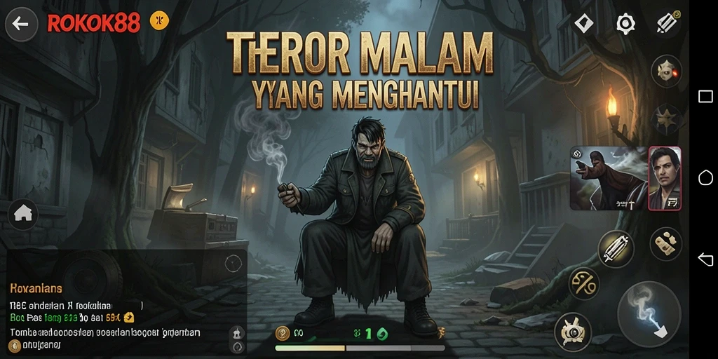 Screenshot ROKOK88 menampilkan gameplay yang menyeramkan dan mengintimidasi.