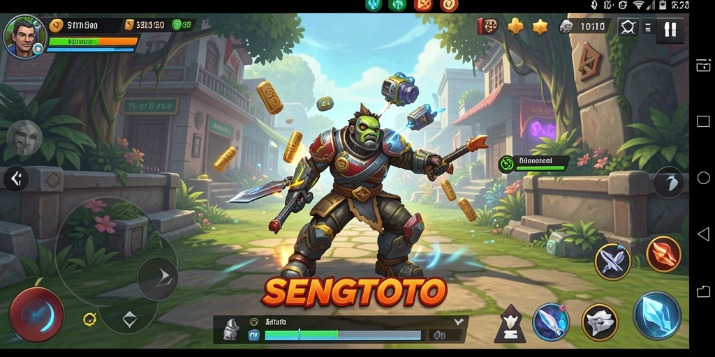 Tampilan gameplay SENGTOTO yang menarik dengan interaksi karakter.
