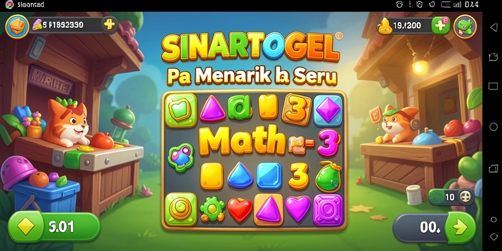 Tampilan gameplay SINARTOGEL yang seru dalam aksi Match-3.