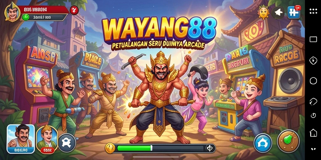 Tampilan gameplay seru dari WAYANG88 dalam dunia Arcade.